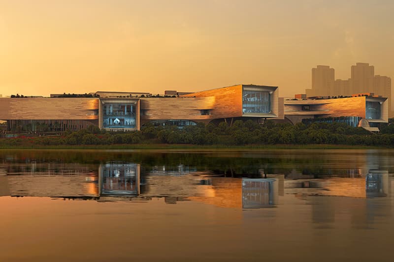 Zaha Hadid Architects Unveils Design Plans for the New Science Center in Singapore juron lake district 2027 architects 61 stm singapore green plan 2030 asia modern contemporary stem science technology engineering mathematics