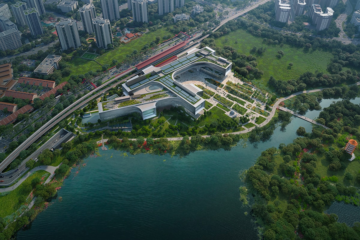 Zaha Hadid Architects Unveils Design Plans for the New Science Center in Singapore juron lake district 2027 architects 61 stm singapore green plan 2030 asia modern contemporary stem science technology engineering mathematics