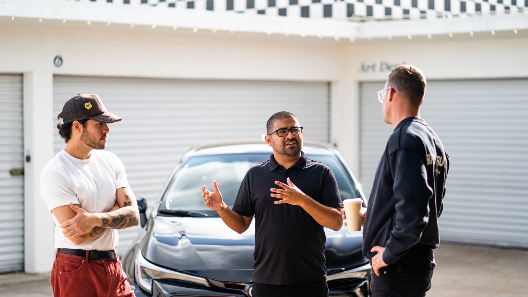 Garage Visits Profiles Race Service Toyota GR Corolla content creators hispanic carlos uriostegui jorge ramos