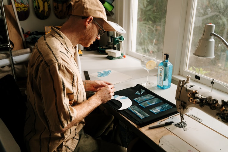 Brian Downey Recreates a Bombay Sapphire Bottle into a Hat for Through the Looking Glass Series
