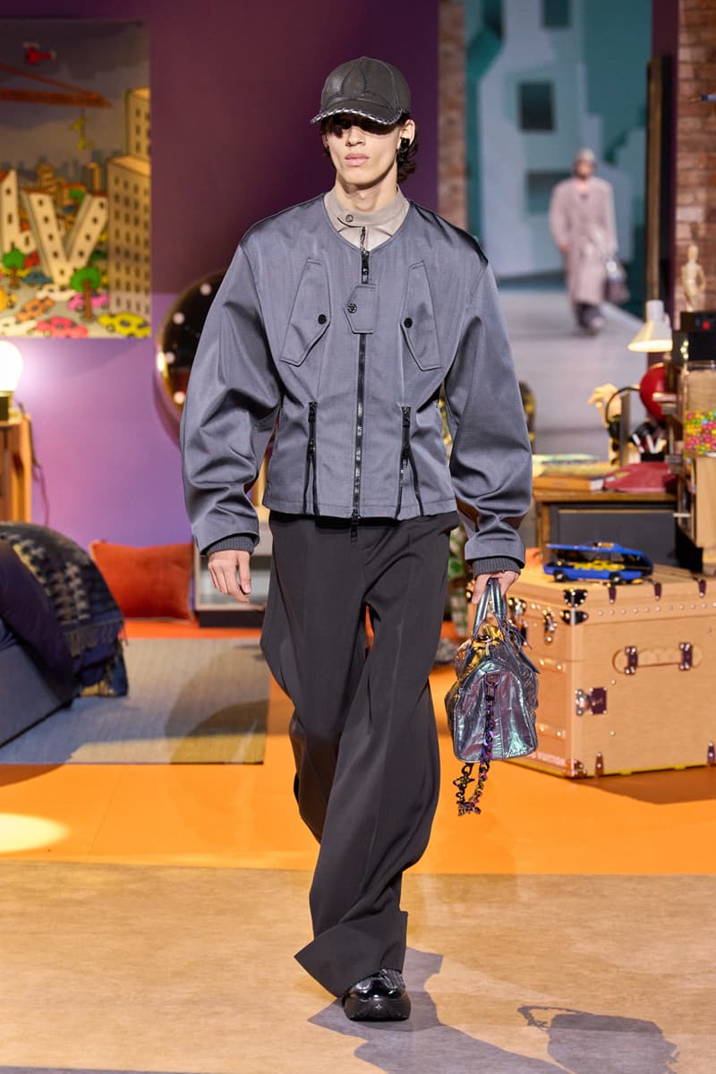 Louis Vuitton colm dillane kidsuper pfw fw23 collection paris fashion week fall winter 2023 virgil abloh youthful colors vivid vibrant rosalia