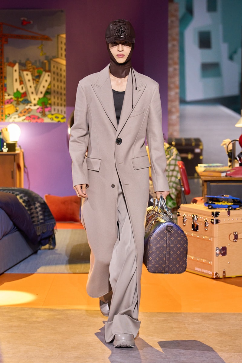 Louis Vuitton colm dillane kidsuper pfw fw23 collection paris fashion week fall winter 2023 virgil abloh youthful colors vivid vibrant rosalia