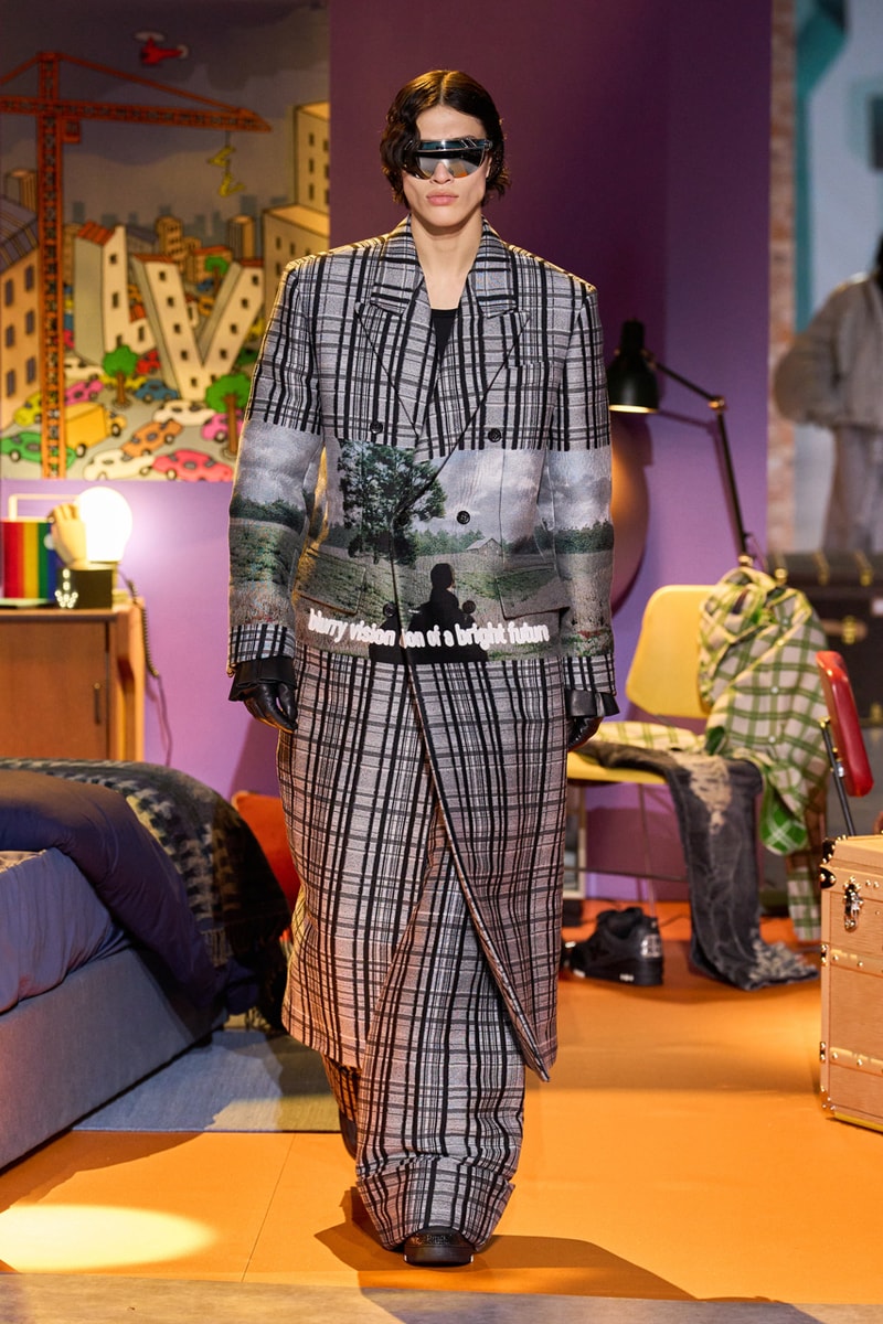 Louis Vuitton colm dillane kidsuper pfw fw23 collection paris fashion week fall winter 2023 virgil abloh youthful colors vivid vibrant rosalia
