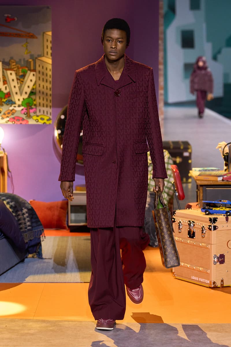 Louis Vuitton colm dillane kidsuper pfw fw23 collection paris fashion week fall winter 2023 virgil abloh youthful colors vivid vibrant rosalia