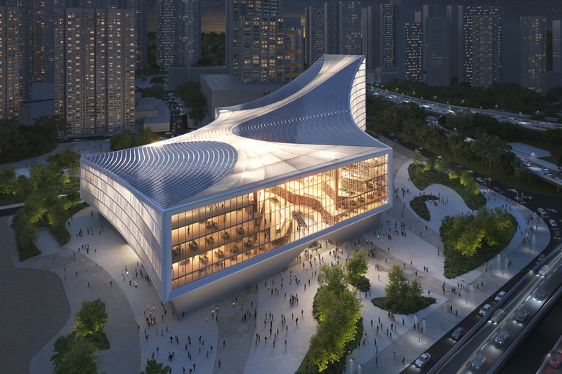 MVRDV Showcases Winning Design for Wuhan Library Design