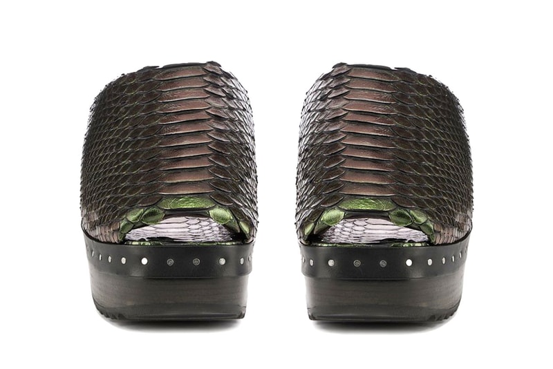 Rick Owens Offers Multicolored Reptilian Flair With SS23 Edfu Plain Sabot Footwear