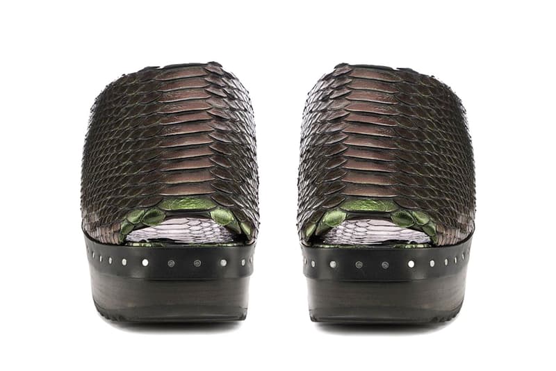 Rick Owens Offers Multicolored Reptilian Flair With SS23 Edfu Plain Sabot Footwear