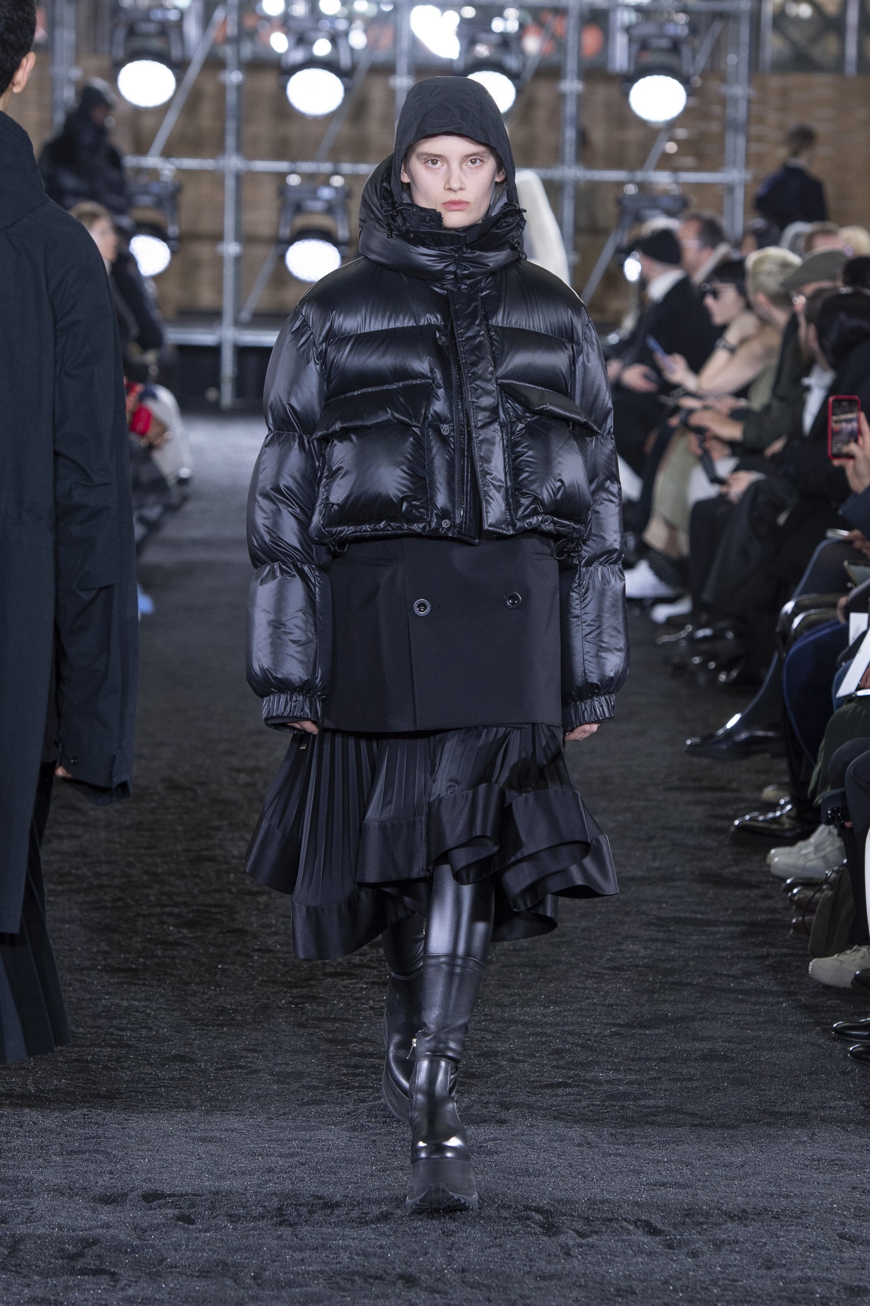 sacai Moncler fall winter 2023 collection menswear womenswear runway chitose Abe