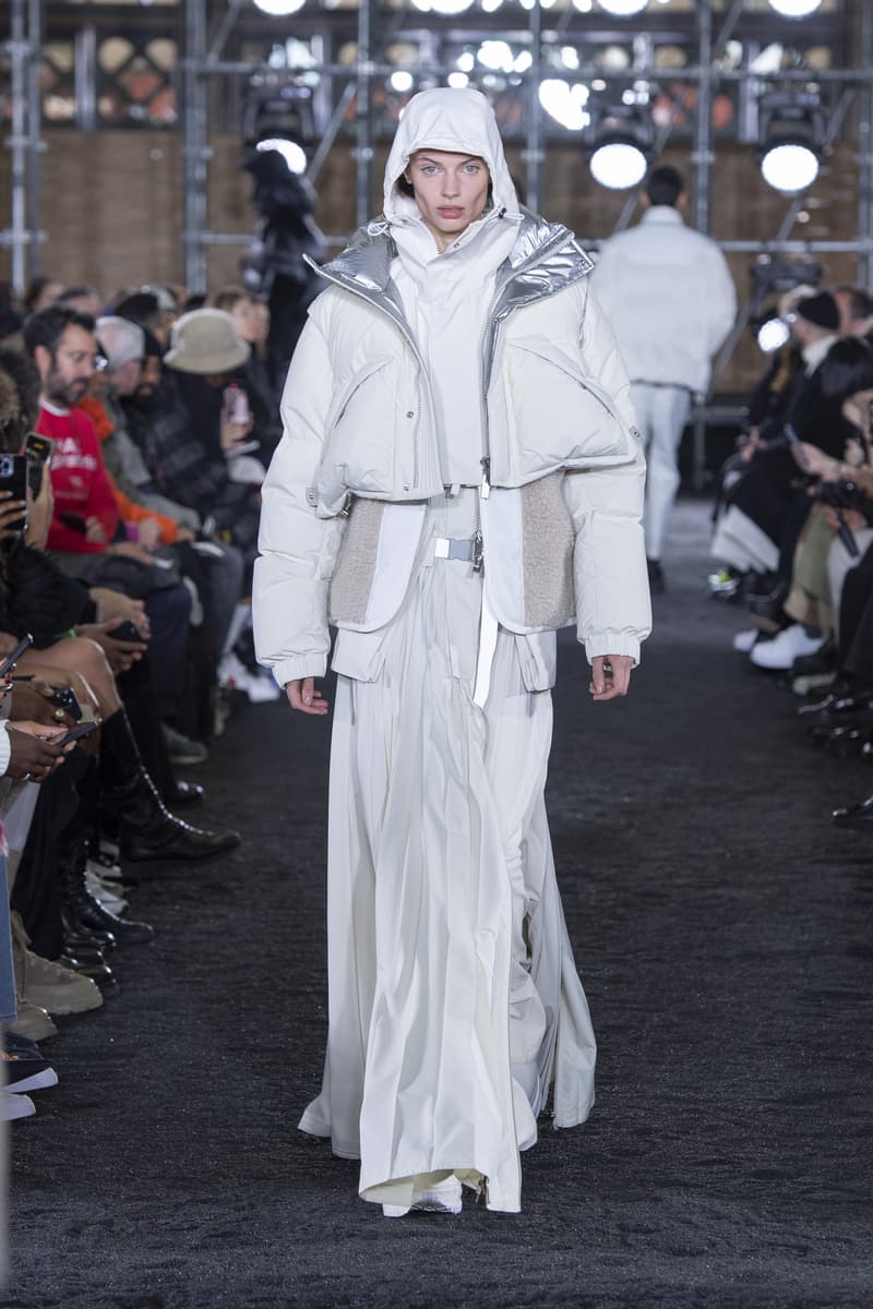 sacai Moncler fall winter 2023 collection menswear womenswear runway chitose Abe