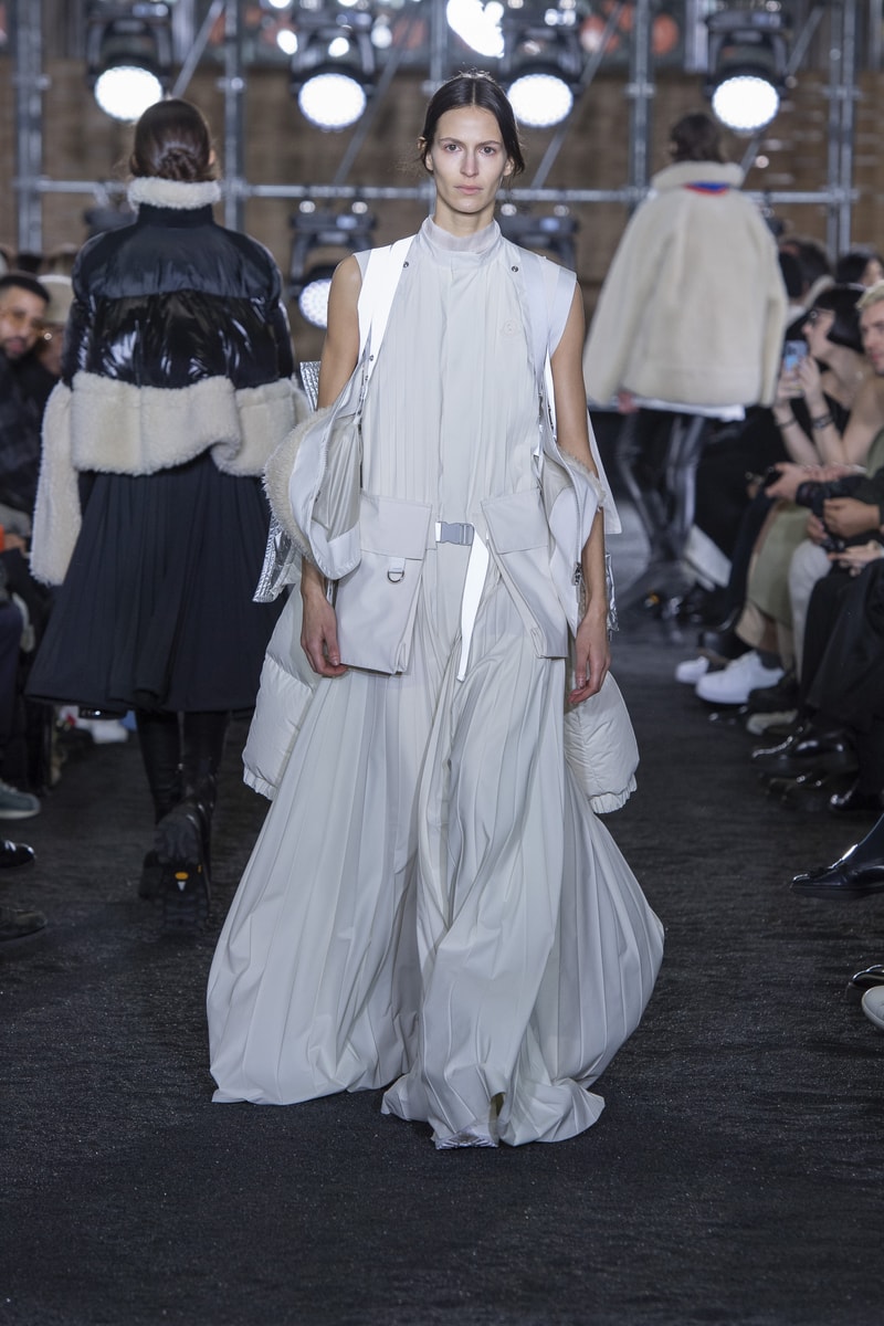 sacai Moncler fall winter 2023 collection menswear womenswear runway chitose Abe