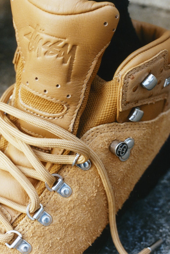 Stüssy Timberland Collaboration GORE-TEX Hiking Boots Weatherproof Teaser Photos Images Preview Release Date