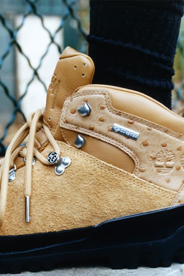 Stüssy Timberland Collaboration GORE-TEX Hiking Boots Weatherproof Teaser Photos Images Preview Release Date