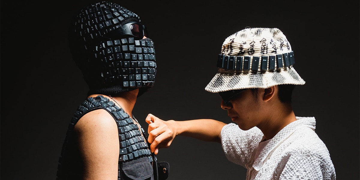 Alfaz skatesuckers Button Network keyboard art fashion interview Upcycled Upcycling Indonesia Photoshoot lookbook y2k style