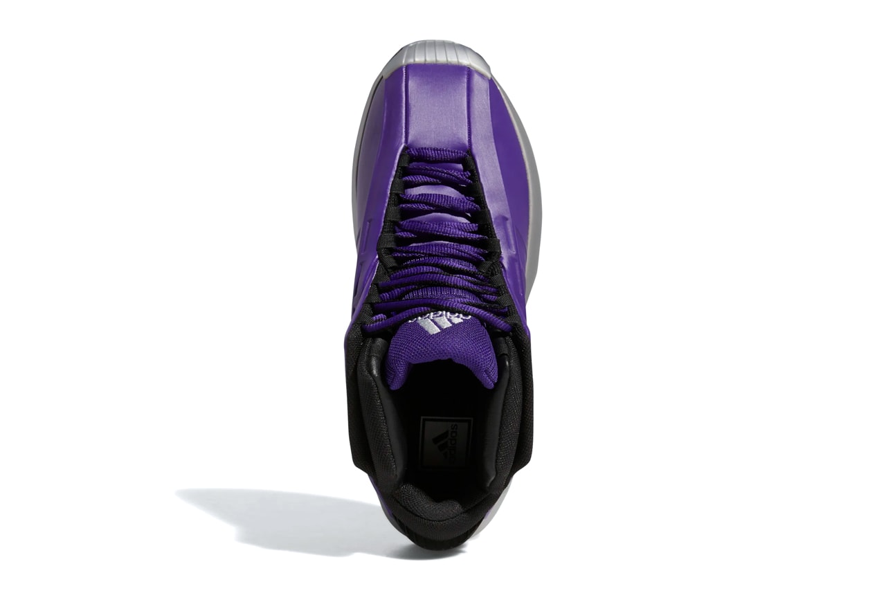 adidas Crazy 1 Regal Purple Kobe Bryant Three Stripes Sneakers Basketball Footwear Sports Purple Black White EVA Midsole