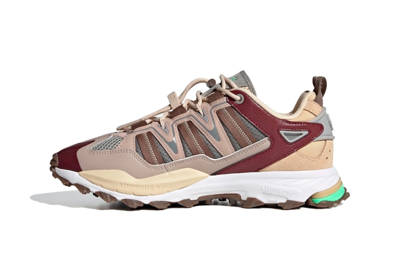 adidas HYPERTURF Adventure Sneaker Footwear Trainer Sand Strata ADIPRENE+ Three Stripe Trail Running Lace Up Closure