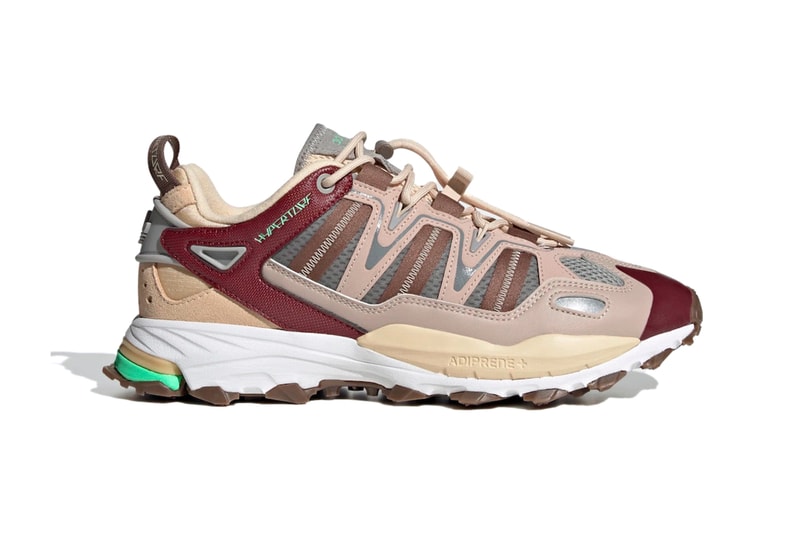 adidas HYPERTURF Adventure Sneaker Footwear Trainer Sand Strata ADIPRENE+ Three Stripe Trail Running Lace Up Closure