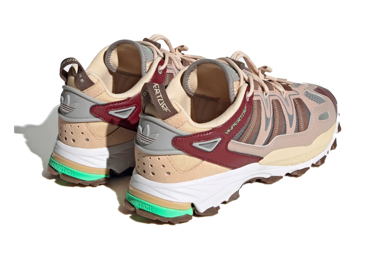 adidas HYPERTURF Adventure Sneaker Footwear Trainer Sand Strata ADIPRENE+ Three Stripe Trail Running Lace Up Closure