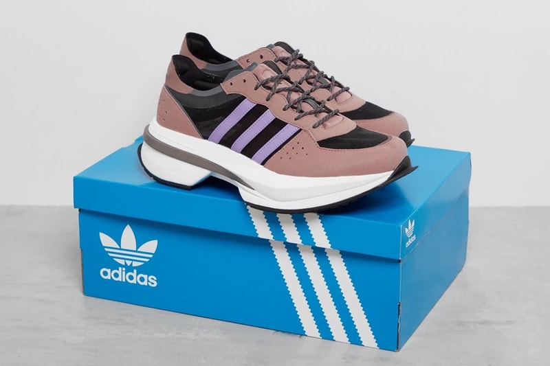adidas Originals Esiod Brown Sneaker Trainer Footwear Style Three Stripes Faux Leather Mesh Breathable Marathon Running