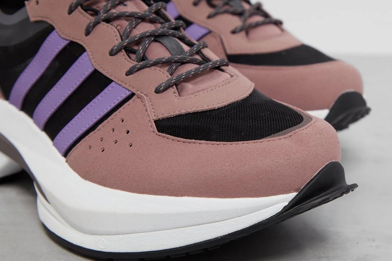 adidas Originals Esiod Brown Sneaker Trainer Footwear Style Three Stripes Faux Leather Mesh Breathable Marathon Running