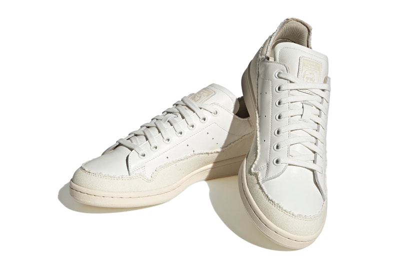 adidas Stan Smith Recon Three Stripe Sneaker Core White Cream White Shoe Trainer Footwear Fashion Style Rubber Outsole