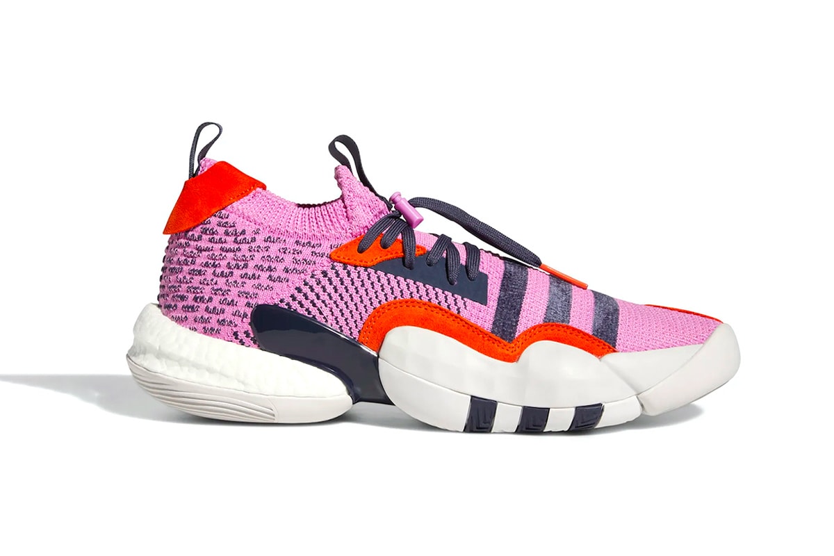 The adidas Trae Young 2 Surfaces in "Stratosphere" H06483 release info colorway nba basketball Pulse Lilac/Shadow Navy-Impact Orange three stripes atlanta hawks 