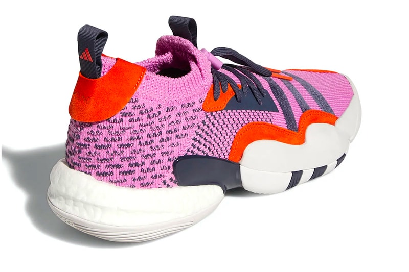The adidas Trae Young 2 Surfaces in "Stratosphere" H06483 release info colorway nba basketball Pulse Lilac/Shadow Navy-Impact Orange three stripes atlanta hawks 