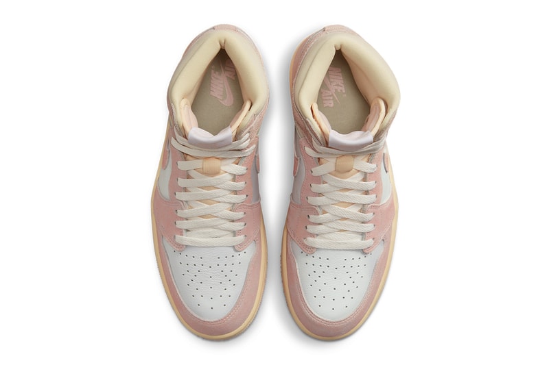 Air Jordan 1 High OG Atmosphere Washed Pink FD2596-600 release info sneakers footwear womenswear women swoosh hype release date info store list buying guide photos price