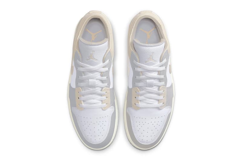 Air Jordan 1 Low Craft Gets Outfitted in "Tech Grey" jordan brand release info DN1635-002 Light Orewood Brown-White-Sail summer 2023 michael jordan low top shoes