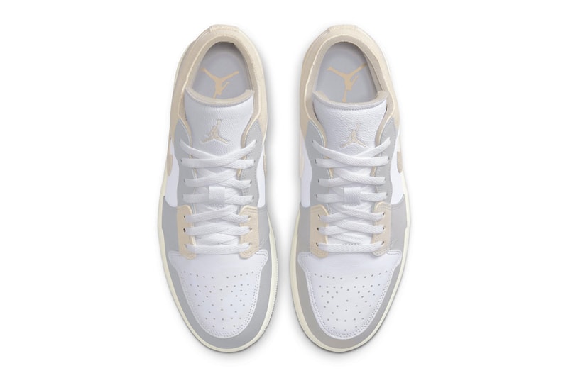 Air Jordan 1 Low Craft Gets Outfitted in "Tech Grey" jordan brand release info DN1635-002 Light Orewood Brown-White-Sail summer 2023 michael jordan low top shoes