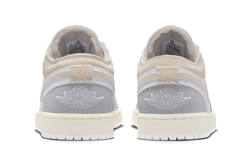 Air Jordan 1 Low Craft Gets Outfitted in "Tech Grey" jordan brand release info DN1635-002 Light Orewood Brown-White-Sail summer 2023 michael jordan low top shoes