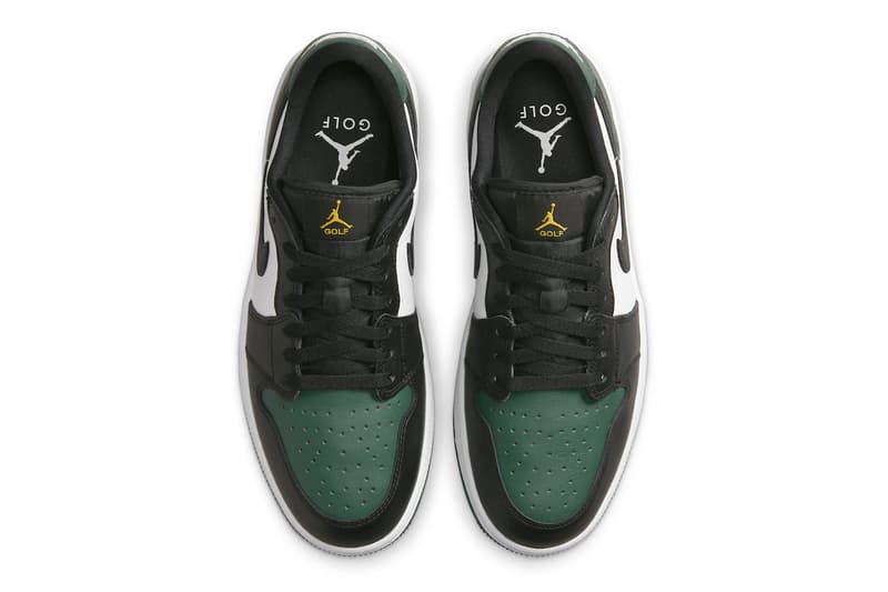 Air Jordan 1 Low Golf Surfaces in "Noble Green" DD9315-107 jordan brand michael jordan putting driver driving range sports golf-ready february 2023 release date