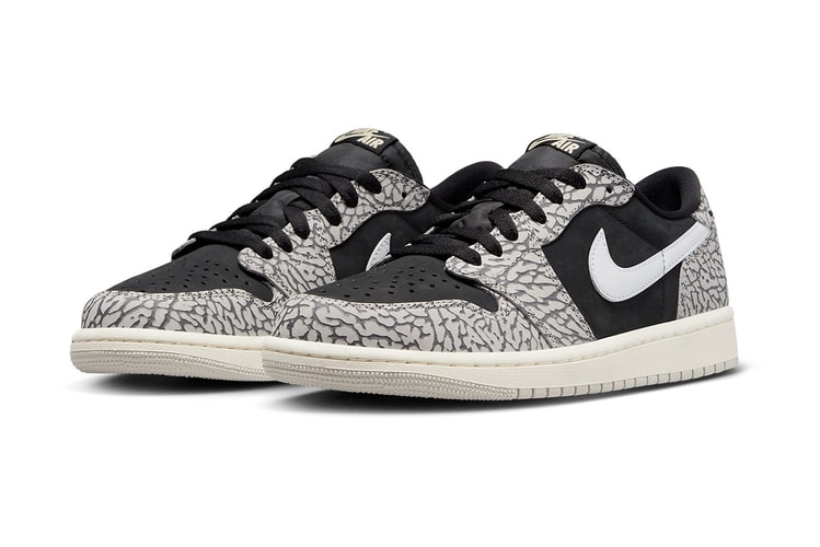 Official Images of the Air Jordan 1 Low OG "Black Cement"