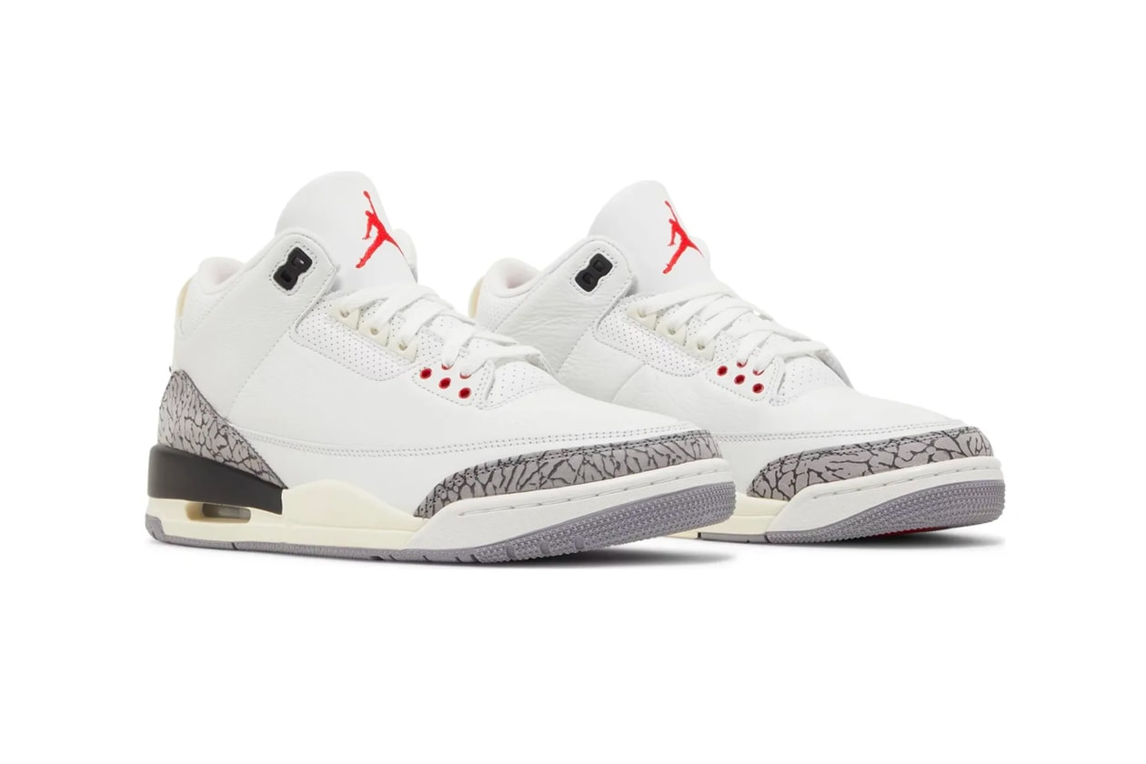 Air Jordan 3 White Cement Reimagined Detailed Look Release Info dn3707-100 Date Buy Price 