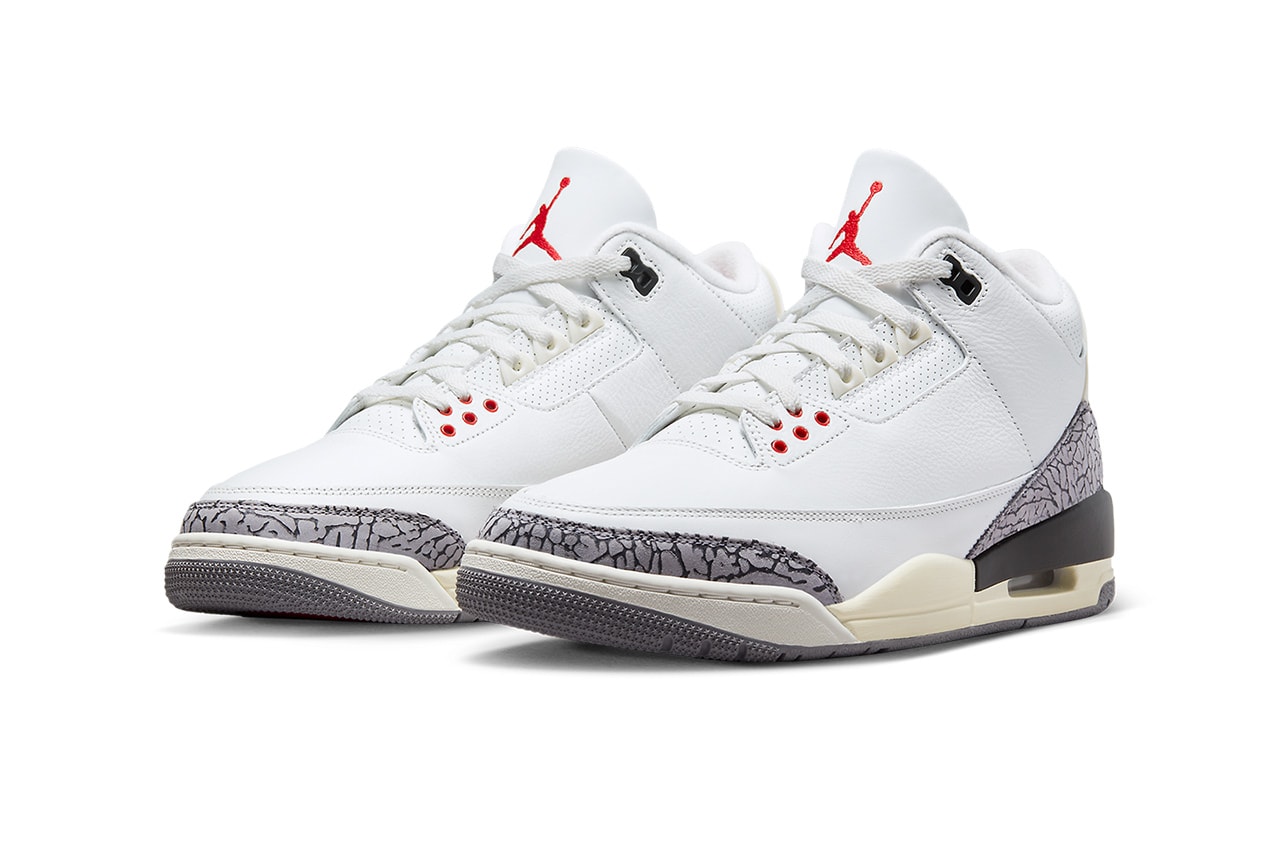 Air Jordan 3 White Cement Reimagined Detailed Look Release Info dn3707-100 Date Buy Price 