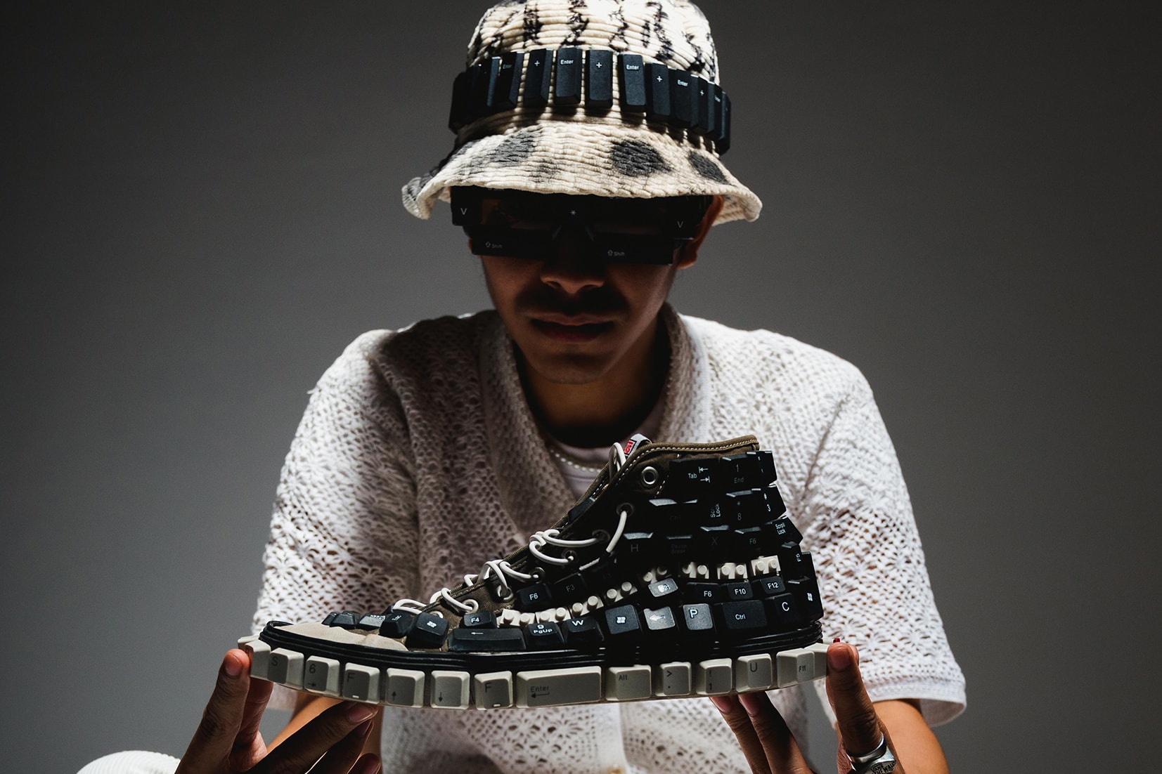 Alfaz skatesuckers Button Network keyboard art fashion interview Upcycled Upcycling Indonesia Photoshoot lookbook y2k style