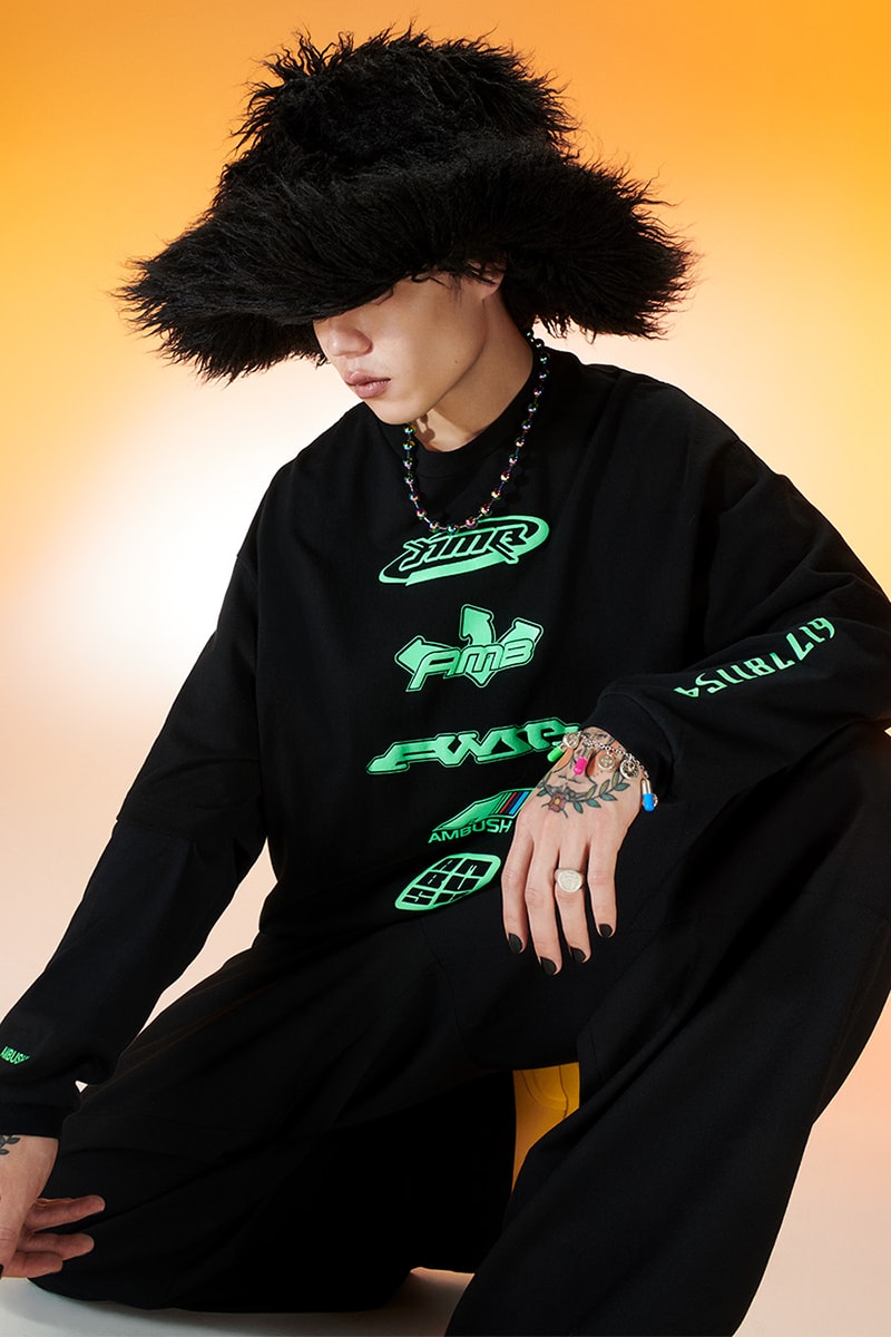 AMBUSH SS23 Pre-Collection Is Inspired by Tokyo's Endless Evolution spring summer 2023 yoon verbal streetwear lookbook release sportswear tracksuits bowling nostalgic denim clothes