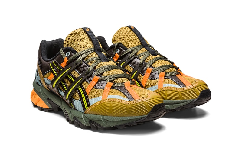 Andersson bell asics third collaboration world animal plant species black green olive oil dark brown bright rose evergreen release info date price
