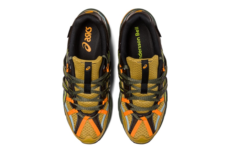 Andersson bell asics third collaboration world animal plant species black green olive oil dark brown bright rose evergreen release info date price