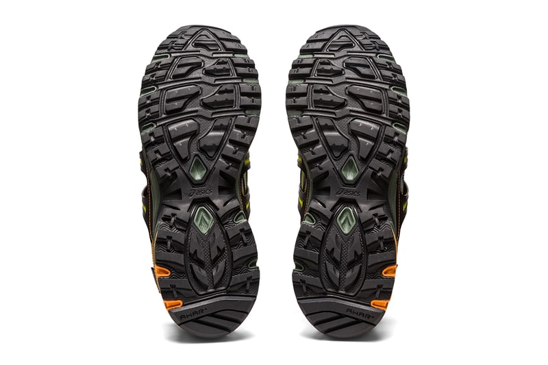 Andersson bell asics third collaboration world animal plant species black green olive oil dark brown bright rose evergreen release info date price