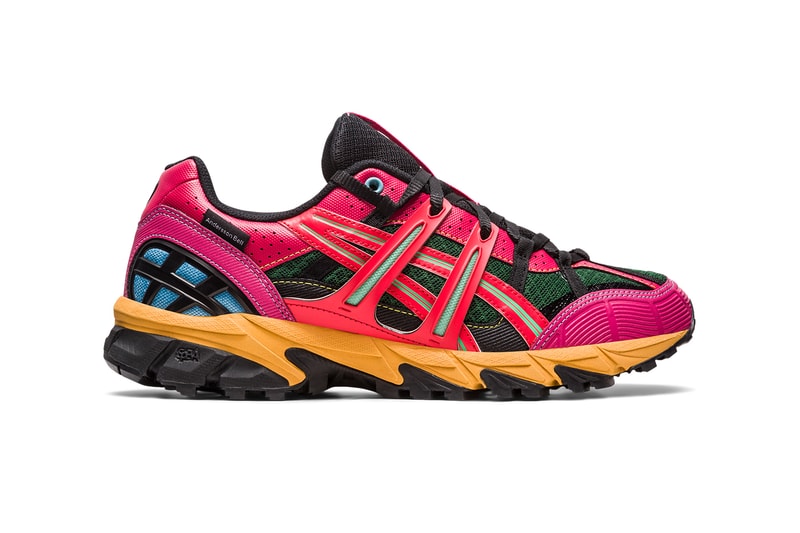 Andersson bell asics third collaboration world animal plant species black green olive oil dark brown bright rose evergreen release info date price