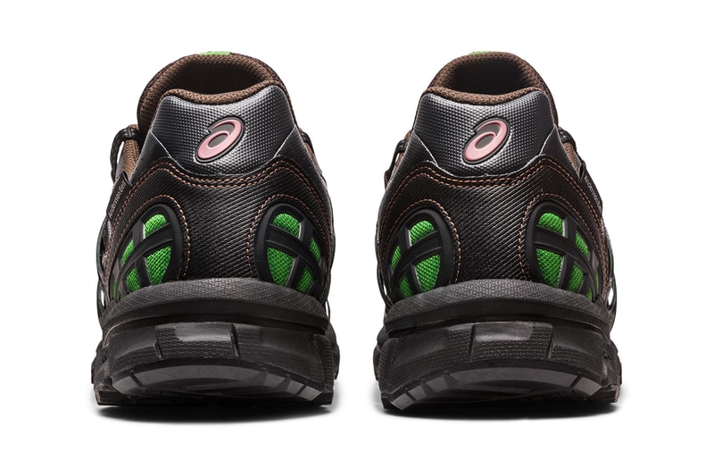 Andersson bell asics third collaboration world animal plant species black green olive oil dark brown bright rose evergreen release info date price