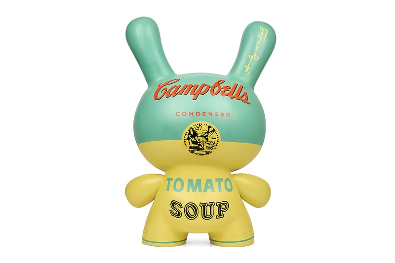 ANDY WARHOL 20 inch CAMPBELL'S SOUP TEAL DUNNY SCULPTURE BY KIDROBOT LIMITED EDITION OF 20 preorder release info date price