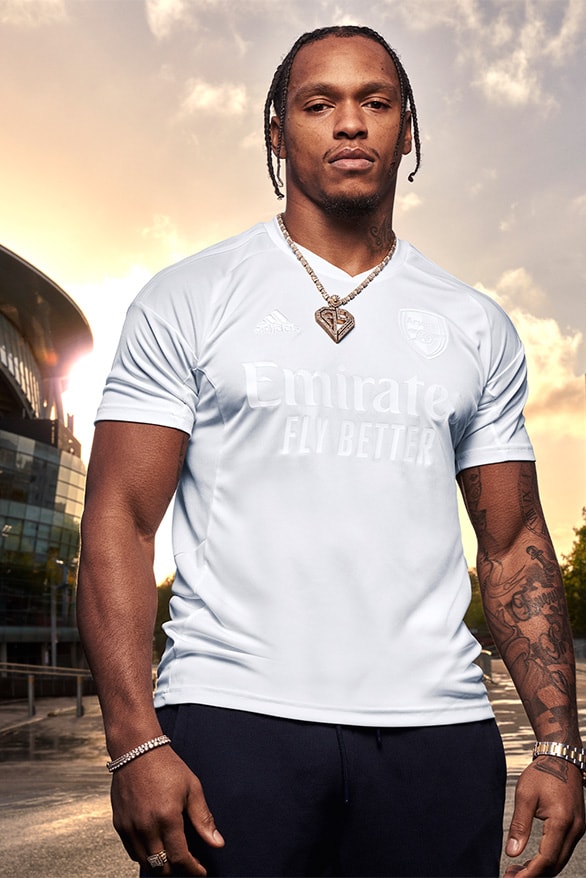 Arsenal adidas "No More Red" Collection football soccer team knife crime youth violence uk Britain London