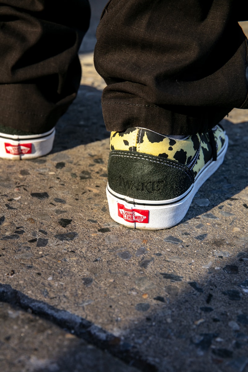 awake ny new york angelo baque vans old skool new york city punk skateboarding hip hop green purple yellow cow print official release date info photos price store list buying guide