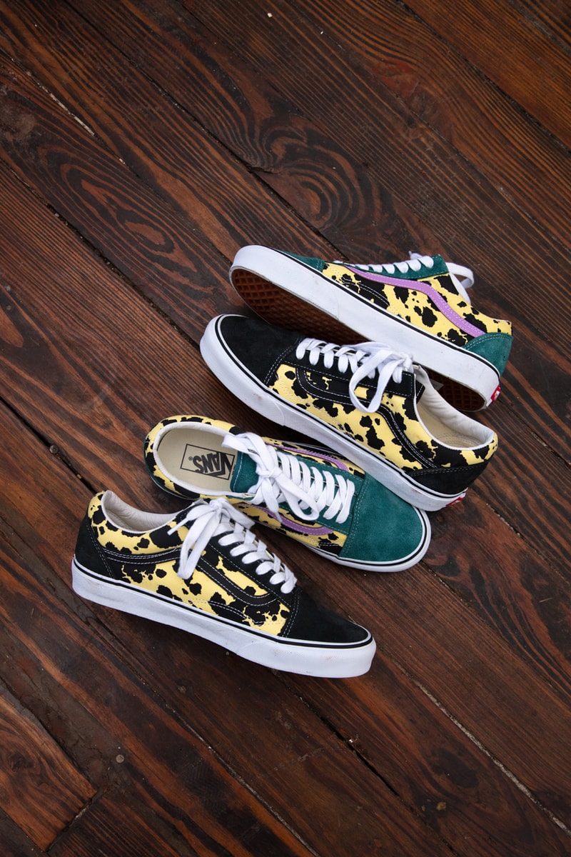 awake ny new york angelo baque vans old skool new york city punk skateboarding hip hop green purple yellow cow print official release date info photos price store list buying guide
