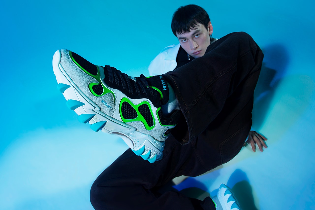 balmain b-east sneaker olivier rousteing animal kingdom footwear streetwear chunky 90s