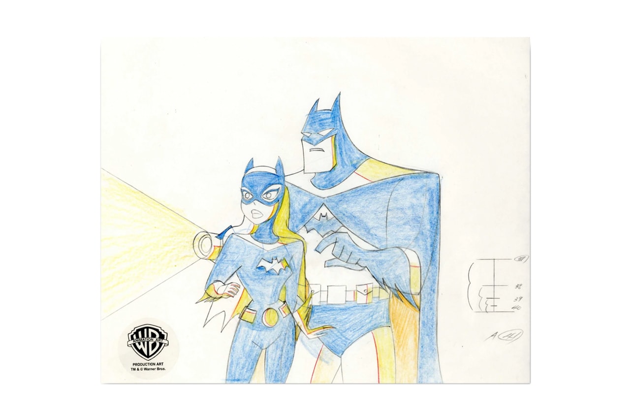 Batman The Animated Series Production Cel Concept Art