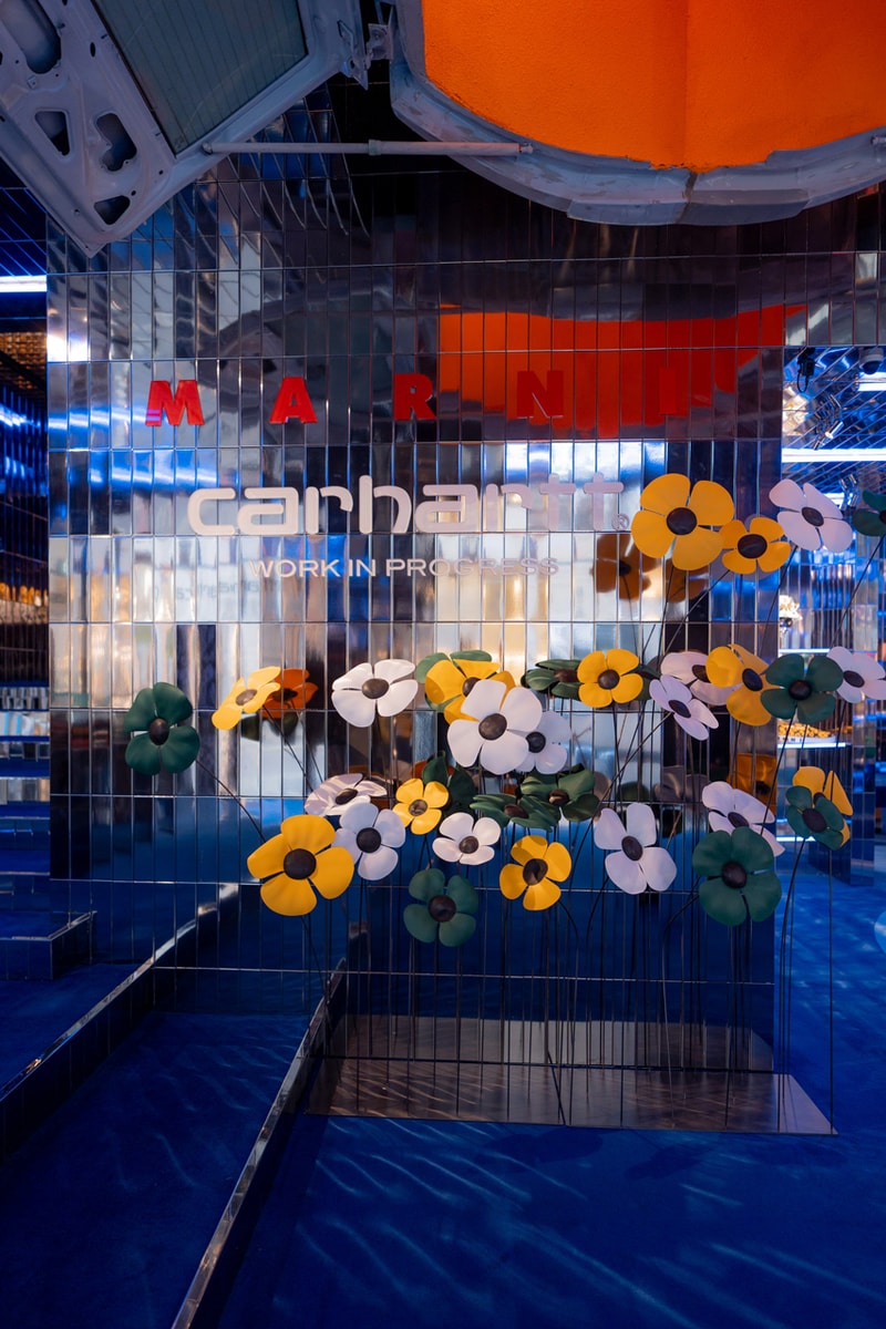 marni carhartt wip flower funk bootsy collins milan fashion week mfw zapp band launch party flagship