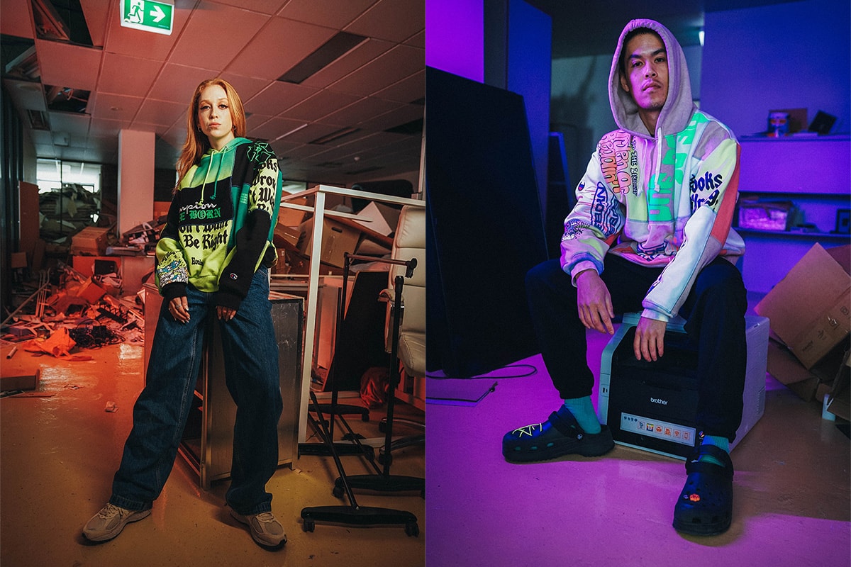 champion reborn by homie capsule mini documentary future from waste lab sustainable fashion nfc tags