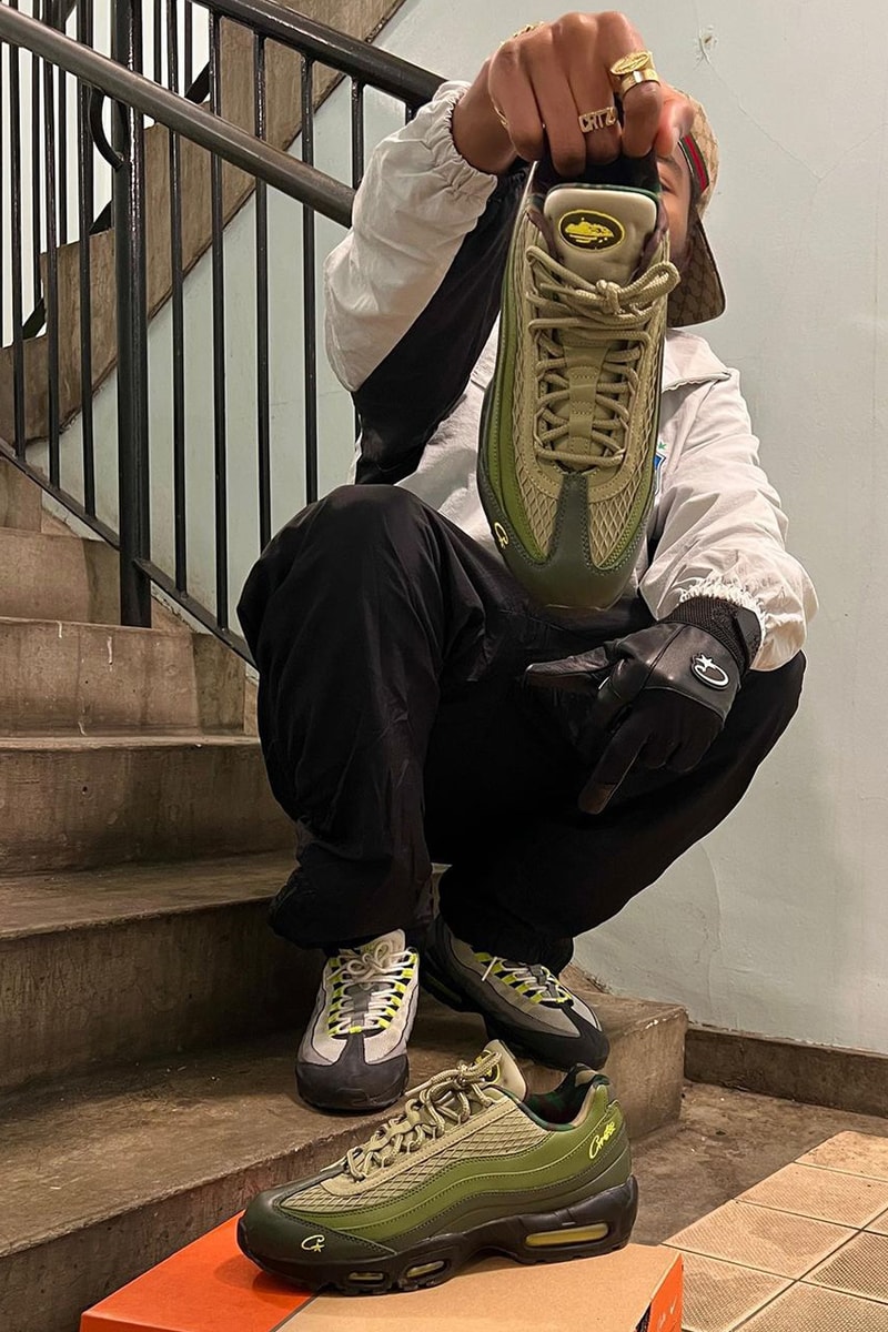 corteiz nike air max 95 green black yellow release date info store list buying guide photos price 